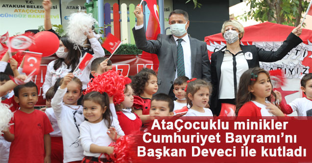 AtaÇocuklu minikler Cumhuriyet Bayramı’nı Başkan Deveci ile kutladı
