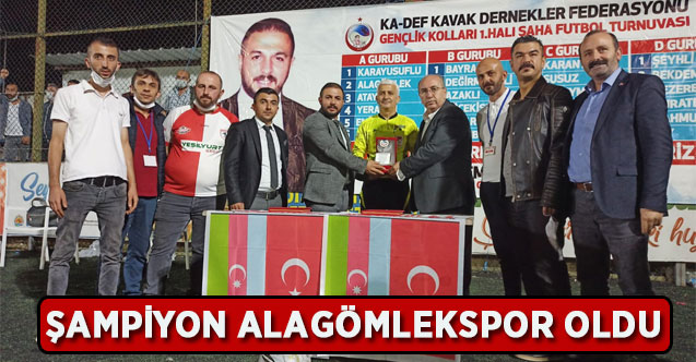 KA-DEF GENÇLİK KOLLARI 1.HALI SAHA TURNUVASINDA ŞAMPİYON ALAGÖMLEKSPOR OLDU