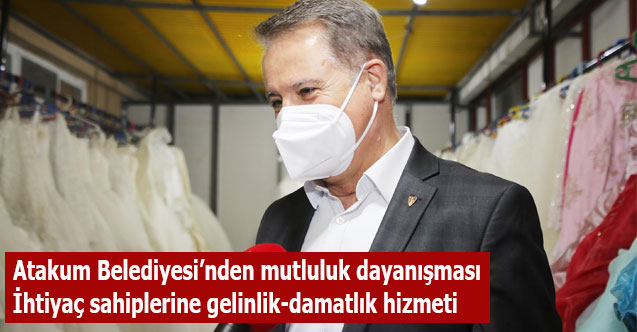 Atakum Belediyesi’nden mutluluk dayanışması: İhtiyaç sahiplerine gelinlik-damatlık hizmeti