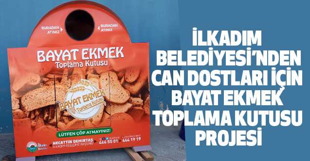 İlkadım Belediyesi’nden Can Dostları İçin Bayat Ekmek Toplama Kutusu Projesi