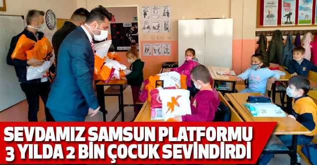 Sevdamız Samsun Platformu 3 yılda 2 bin çocuk sevindirdi