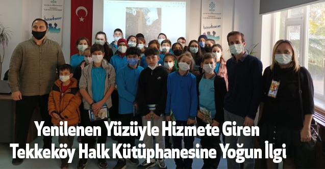 Yenilenen Yüzüyle Hizmete Giren Tekkeköy Halk Kütüphanesine Yoğun İlgi