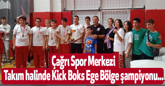 Çağrı Spor Merkezi Takım halinde Kick Boks Ege Bölge şampiyonu...