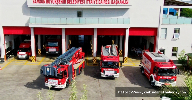 Samsun Büyükşehir Belediye İtfaiyesi 8 ayda 4 bin olaya müdahale etti!
