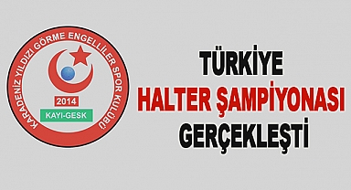 Türkiye halter Şampiyonası gerçekleşti