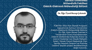 Samsun Üniversitesi Öğretim Üyesinden TÜBİTAK Proje Başarısı