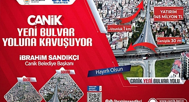 Canik Yeni Bulvar Yolu’na Kavuşuyor