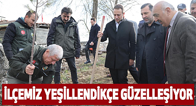 İlçemiz yeşillendikçe güzelleşiyor