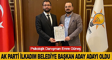 Psikolojik Danışman Emre Güneş AK Parti İlkadım Belediye Başkan Aday Adayı oldu