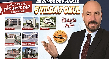 Başkan Togar: Eğitimde dev projeler: 5 yılda 7 yeni okul