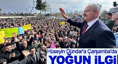 Hüseyin Dündar'a Çarşamba'da yoğun ilgi