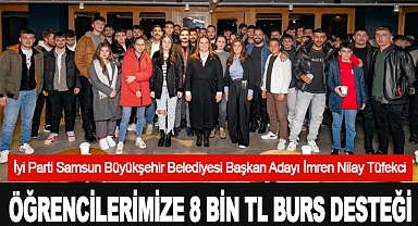İmren Nilay Tüfekci: Öğrencilerimize 8 Bin TL Burs Desteği