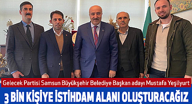 Mustafa Yeşilyurt: 3 bin kişiye istihdam alanı oluşturacağız