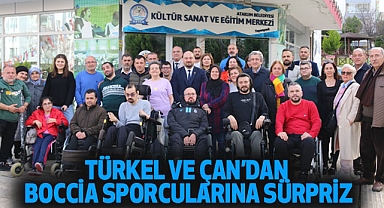 Türkel ve Çan'dan Boccia sporcularına sürpriz