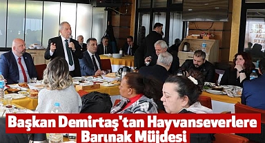 Başkan Demirtaş'tan Hayvanseverlere Barınak Müjdesi