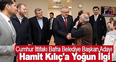 Cumhur İttifakı Bafra Belediye Başkan Adayı Hamit Kılıç'a Yoğun İlgi