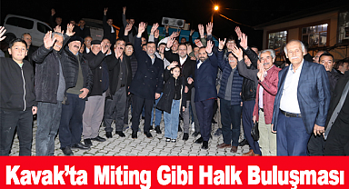 Kavak'ta Miting Gibi Halk Buluşması