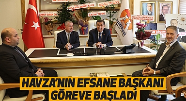 Havza’nın Efsane Başkanı Göreve başladı