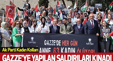 Ak Parti Kadın Kolları Gazze'ye yapılan saldırıları kınadı