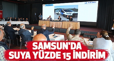 Samsun'da Suya yüzde 15 indirim