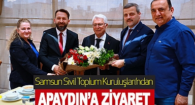 Samsun Sivil Toplum Kuruluşları’ndan Apaydın’a Ziyaret