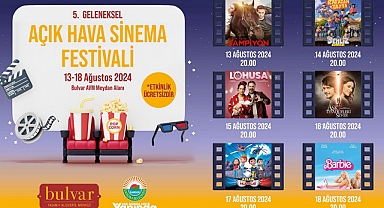 İlkadım’da Açık Hava Sinema Festivali başlıyor