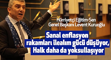 Kuruoğlu: Sanal enflasyon rakamları ile alım gücü düşüyor, Halk daha da yoksullaşıyor