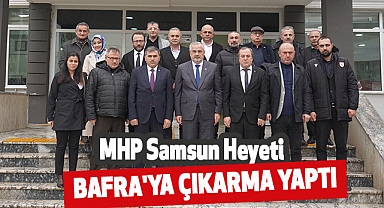 MHP Samsun Heyeti Bafra'ya Çıkarma Yaptı