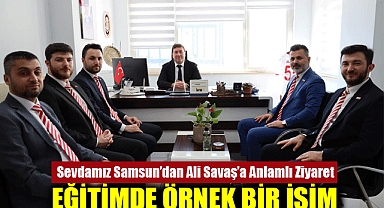 Sevdamız Samsun’dan Ali Savaş’a Anlamlı Ziyaret: Eğitimde Örnek Bir İsim