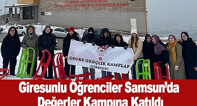 Giresunlu Öğrenciler Samsun’da Değerler Kampına Katıldı