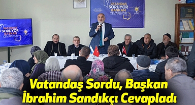 Vatandaş Sordu, Başkan İbrahim Sandıkçı Cevapladı