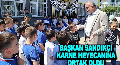 Başkan Sandıkçı Karne Heyecanına Ortak Oldu