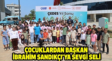 Çocuklardan Başkan İbrahim Sandıkçı'ya Sevgi Seli