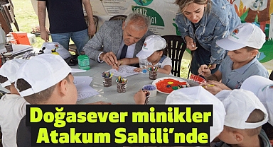 Doğasever minikler Atakum Sahili’nde