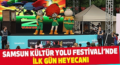 Samsun Kültür Yolu Festivali'nde Ilk Gün Heyecanı