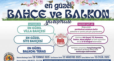 Atakum Belediyesinden 'En Güzel Balkon ve Bahçe Yarışması'