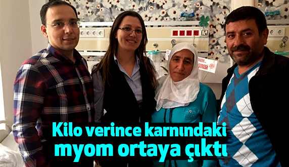 Kilo verince karnındaki myom ortaya çıktı