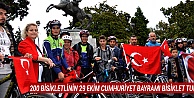 200 Bisikletlinin 29 Ekim Cumhuriyet Bayramı Bisiklet Turu