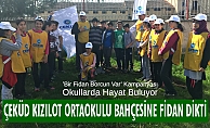 ÇEKÜD Kızılot Ortaokulu Bahçesine Fidan Dikti