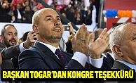Başkan Togar’dan Kongre Teşekkürü