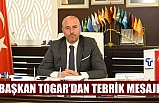 Başkan Togar’dan Tebrik Mesajı