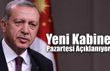 Yeni Kabine Pazartesi Açıklanıyor