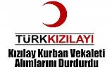 Kızılay Kurban Vekaleti Alımlarını Durdurdu