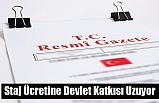 Staj Ücretine Devlet Katkısı Uzuyor