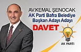 AK Parti Bafra Belediye Başkan A.Adayı Av. Kemal Şenocak'tan davet