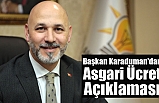 Başkan Karaduman'dan Asgari Ücret Açıklaması