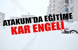 Atakum'da Eğitime Kar Engeli