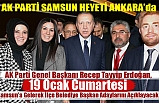Başkan Aksu ve Samsun Heyeti Genel Başkan Erdoğan ile buluştu