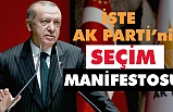 Başkan Erdoğan 'dan Seçim Manifestosu