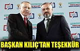 Başkan Kılıç'tan Teşekkür